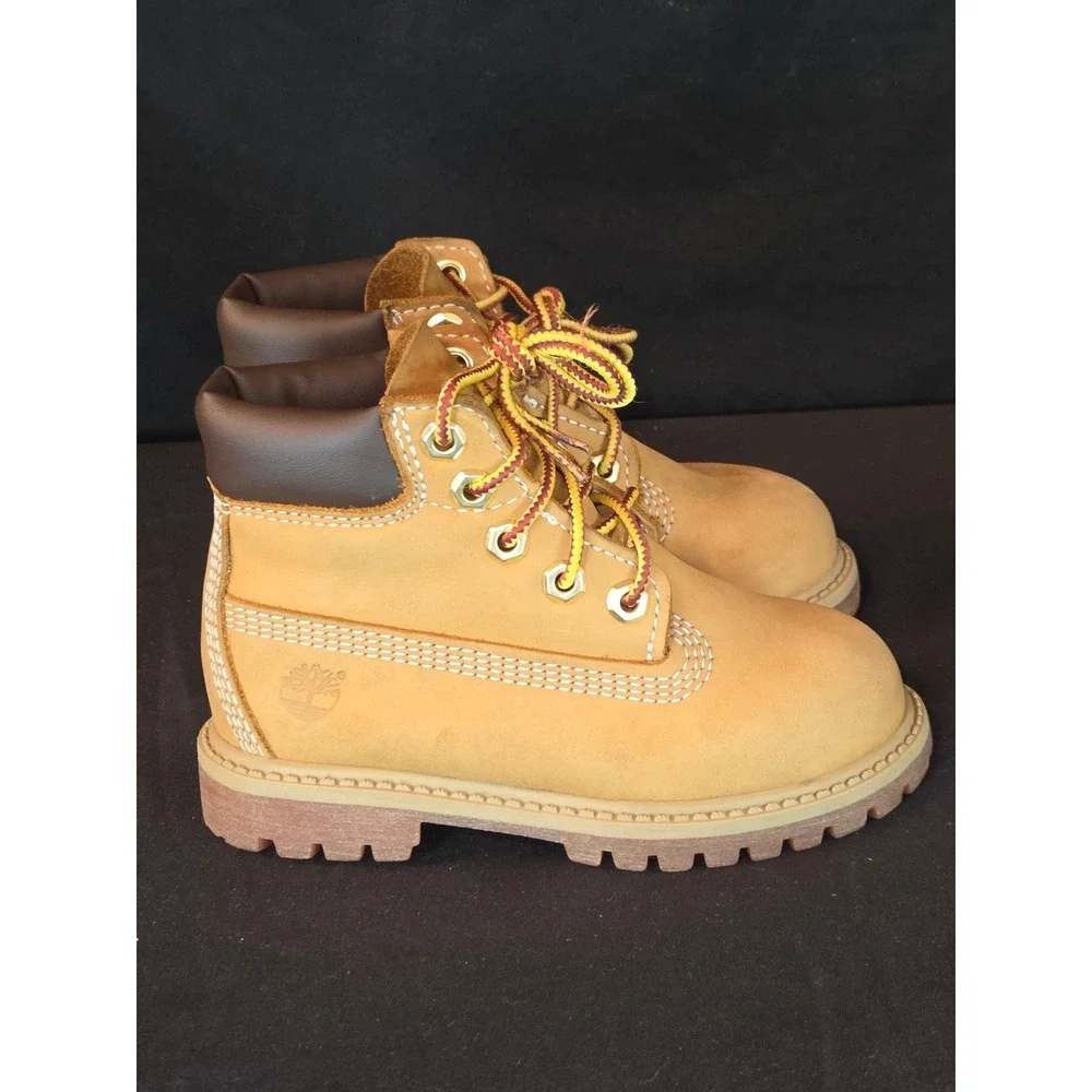 Timberland‎ Toddler Wheat Nubuck Leather Ankle Boots Classic Premium
